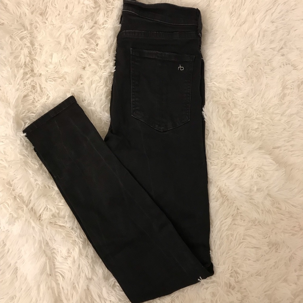 RAG & BONE BLACK SKINNY JEANS
